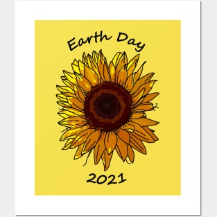 Sunflower for Earth Day 2021 Posters and Art